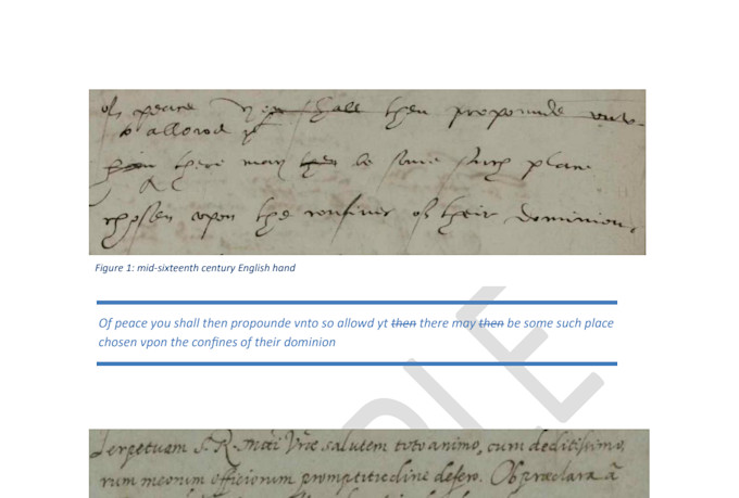 transcribe archival and manuscript documents